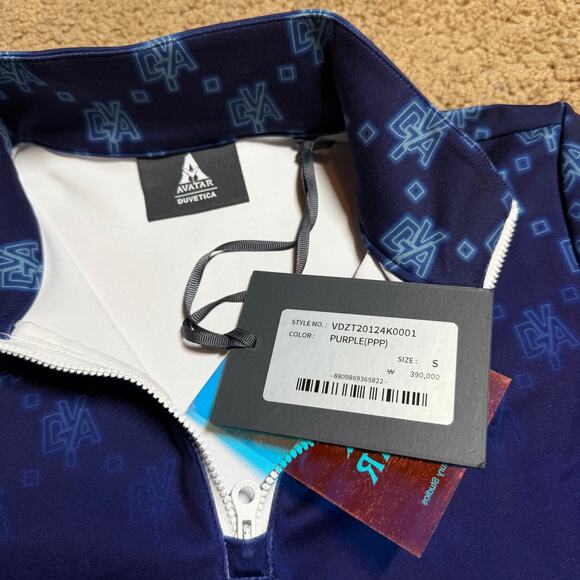 NWT DUVETICA AVATAR 2 BLUE POLYESTER BLEND SWEATSHIRT PURPLE WOMENS SZ SMALL - Picture 4 of 6